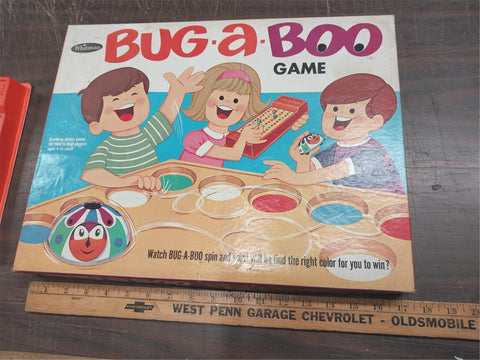 Vintage 1968 Whitman Bug-a-B00 Board Game #4829 Complete