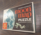 Selchow & Righter Co. Moon Map Puzzle Authentic Photos Official McNally Map