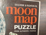 Selchow & Righter Co. Moon Map Puzzle Authentic Photos Official McNally Map