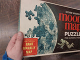 Selchow & Righter Co. Moon Map Puzzle Authentic Photos Official McNally Map