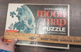 Selchow & Righter Co. Moon Map Puzzle Authentic Photos Official McNally Map