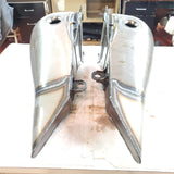 5 gal. Stretched Flatside Fatbob gas tanks Aircraft Caps 1984 ^ Harley Softail