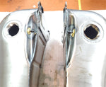 5 gal. Stretched Flatside Fatbob gas tanks Aircraft Caps 1984 ^ Harley Softail