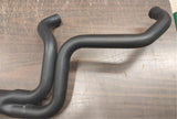 Chipped 2 into 1 Black Turn out Exhaust pipe Harley XL Billet Tip 883 1200 2007^