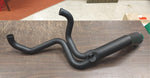 Chipped 2 into 1 Black Turn out Exhaust pipe Harley XL Billet Tip 883 1200 2007^