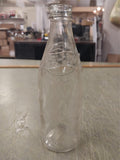 Vtg 1955 Clear Glass 10 FL OZ Pepsi Bottle Pepsi-Cola Twisted No Refill