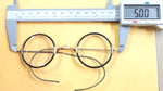 ANTIQUE ROUND JOHN LENNON EYEGLASSES SPECTACLES VINTAGE RETRO CASE BLACK GOLD