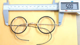 ANTIQUE ROUND JOHN LENNON EYEGLASSES SPECTACLES VINTAGE RETRO CASE BLACK GOLD