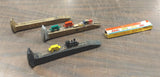Vtg Railroad Toy Train Track RR Spikes Decorated Lot Christmas Steam Engine
