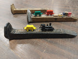 Vtg Railroad Toy Train Track RR Spikes Decorated Lot Christmas Steam Engine