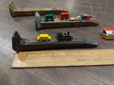 Vtg Railroad Toy Train Track RR Spikes Decorated Lot Christmas Steam Engine