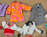 Vintage 1960s 1970s Mattel Barbie Doll Clothing Dress Shoes Accessories Lot