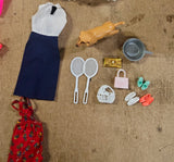 Vintage 1960s 1970s Mattel Barbie Doll Clothing Dress Shoes Accessories Lot
