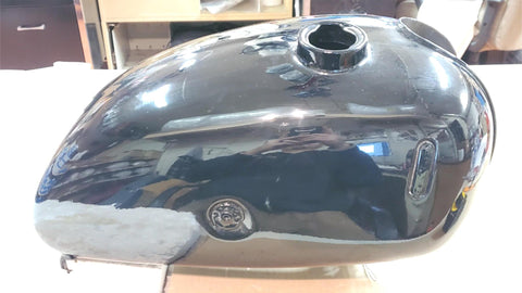 Mid 1950s NSU 250 max motorcycle gas fuel tank Painted Black Single fill Cam cap