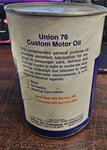 Vtg Union 76 Custom Motor Oil Tin Cardboard Can SAE 10W Full 32 fl oz quart Coll