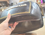 VTG OEM 1975 Honda CB500T Gas Tank Fuel Petrol Reservoir Black/brown? Emblems