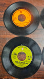 VTG Warner Brothers Production Records 45 RPM Various Artists Vinyl Records