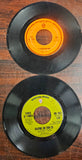 VTG Warner Brothers Production Records 45 RPM Various Artists Vinyl Records