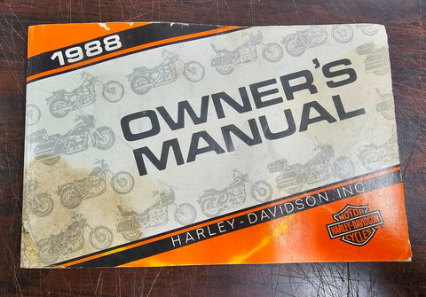 Harley Davidson 1988 Touring Custom Electra Glide Owner's Manual FLH GLIDE flt