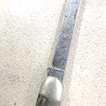 VINTAGE I-XL GEORGE WOSTENHOLM  2 BLADE POCKET KNIFE BONE HANDLE ENGLAND