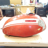VTG OEM Honda SL 350 K1 KO 1970 -1973 Cherry & White Gas Fuel Tank Reservoir
