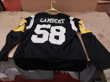 NFL Throwbacks Mitchel & Ness #58 Jack Lambert Long Sleeve Jersey Pittsburgh