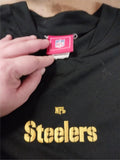 NFL Long Sleeve Shirt Pittsburgh Steelers Black Gold Football X-Large