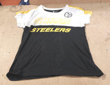 Pittsburgh Steelers NFL Team Apparel Women T-Shirt XL Black Gold Football