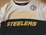 Pittsburgh Steelers NFL Team Apparel Women T-Shirt XL Black Gold Football