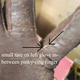 Vtg Paris Baler Gold medal Gloves med Cafe Racer Motorcycle Gauntlet Clothing