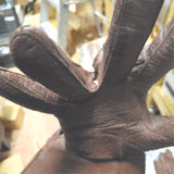 Vtg Paris Baler Gold medal Gloves med Cafe Racer Motorcycle Gauntlet Clothing