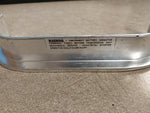 Vtg OEM Oil Tank Trim Alum WArning Shovelhead 4 speed Harley FX FLH  Wide Glide