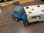Vtg Blue Mini Tonka Cab Pressed Steel Truck Car Carrier 1960's Transport Japan