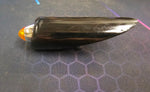 Highway Hawk Techglide Black Side Running Light Amber Lens Harley Chopper Bobber