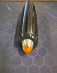 Highway Hawk Techglide Black Side Running Light Amber Lens Harley Chopper Bobber