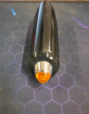 Highway Hawk Techglide Black Side Running Light Amber Lens Harley Chopper Bobber