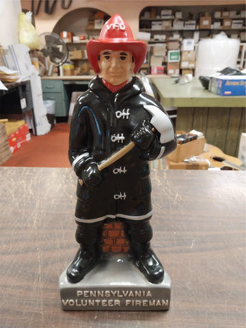 VTG 1980 EMPTY Pennsylvania volunteer fireman Whiskey Decanter