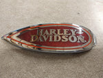 Chrome Red Gas Tank Emblem Medallion Harley Davidson Right Side Only 1999 FLSTS