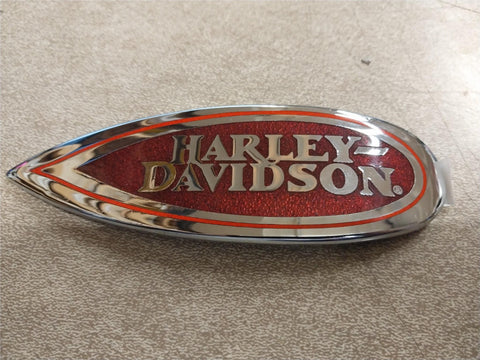 Chrome Red Gas Tank Emblem Medallion Harley Davidson Right Side Only 1999 FLSTS