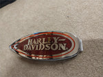 Chrome Red Gas Tank Emblem Medallion Harley Davidson Right Side Only 1999 FLSTS