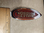 Chrome Red Gas Tank Emblem Medallion Harley Davidson Right Side Only 1999 FLSTS