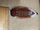 Chrome Red Gas Tank Emblem Medallion Harley Davidson Right Side Only 1999 FLSTS