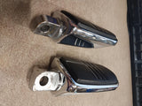 Streamliner OEM Harley Footpegs FLHX Dyna Softail Sportster Factory Chrome