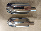 Streamliner OEM Harley Footpegs FLHX Dyna Softail Sportster Factory Chrome