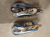 Streamliner OEM Harley Footpegs FLHX Dyna Softail Sportster Factory Chrome