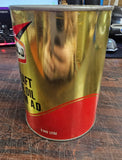 Vtg Full Texaco Aircraft Non-ash Engine Oil Premium AD SAE 40 1qt Metal Tin Can