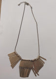 Vtg Gold Tone Tribal Egyptian Cleopatra Choker Necklace Estate Great Look!