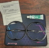 NOS Pro-One Performance Black Chrome Motorcycle Billet Speaker Cover Trim Harley