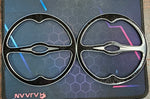 NOS Pro-One Performance Black Chrome Motorcycle Billet Speaker Cover Trim Harley