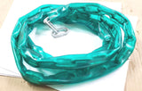 New 6' Galvanized Steel Bike Security Linked Chain Green Plastic Weather Guard